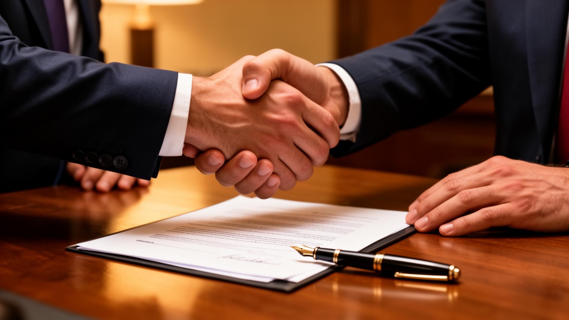 Arizona criminal defense attorney shaking hands with a client after a successful case resolution
